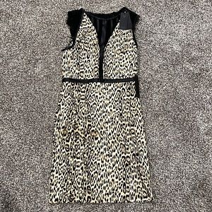 ✳️NWT✳️GUESS Sleeveless Cheetah Banded Lace Dress
